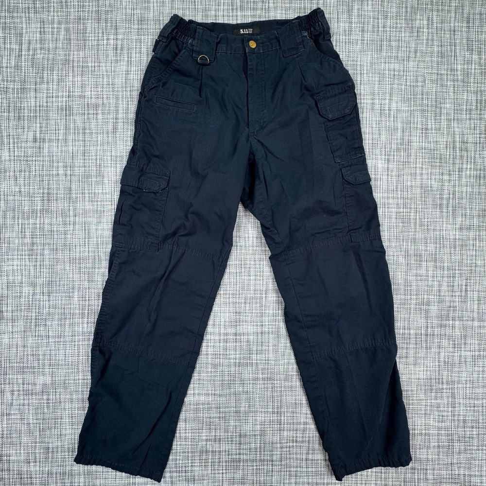 5.11 Tactical Taclite Pro Mens Cargo Pants Approx 32 Navy Ripstop Work Utility